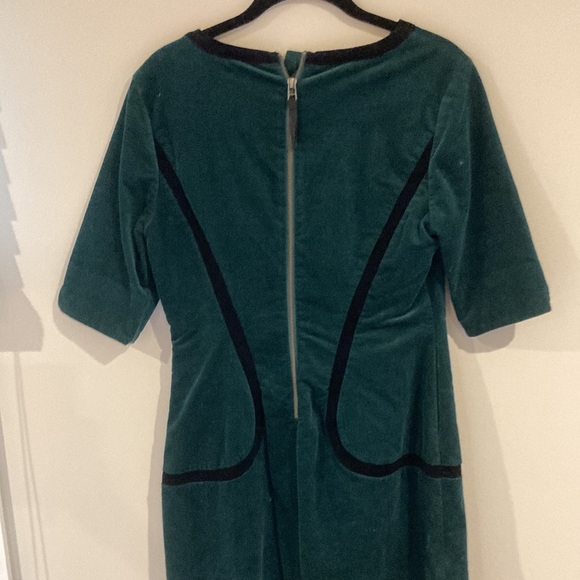 Tailored velvety/corduroy? green boden dress - Picture 7 of 8